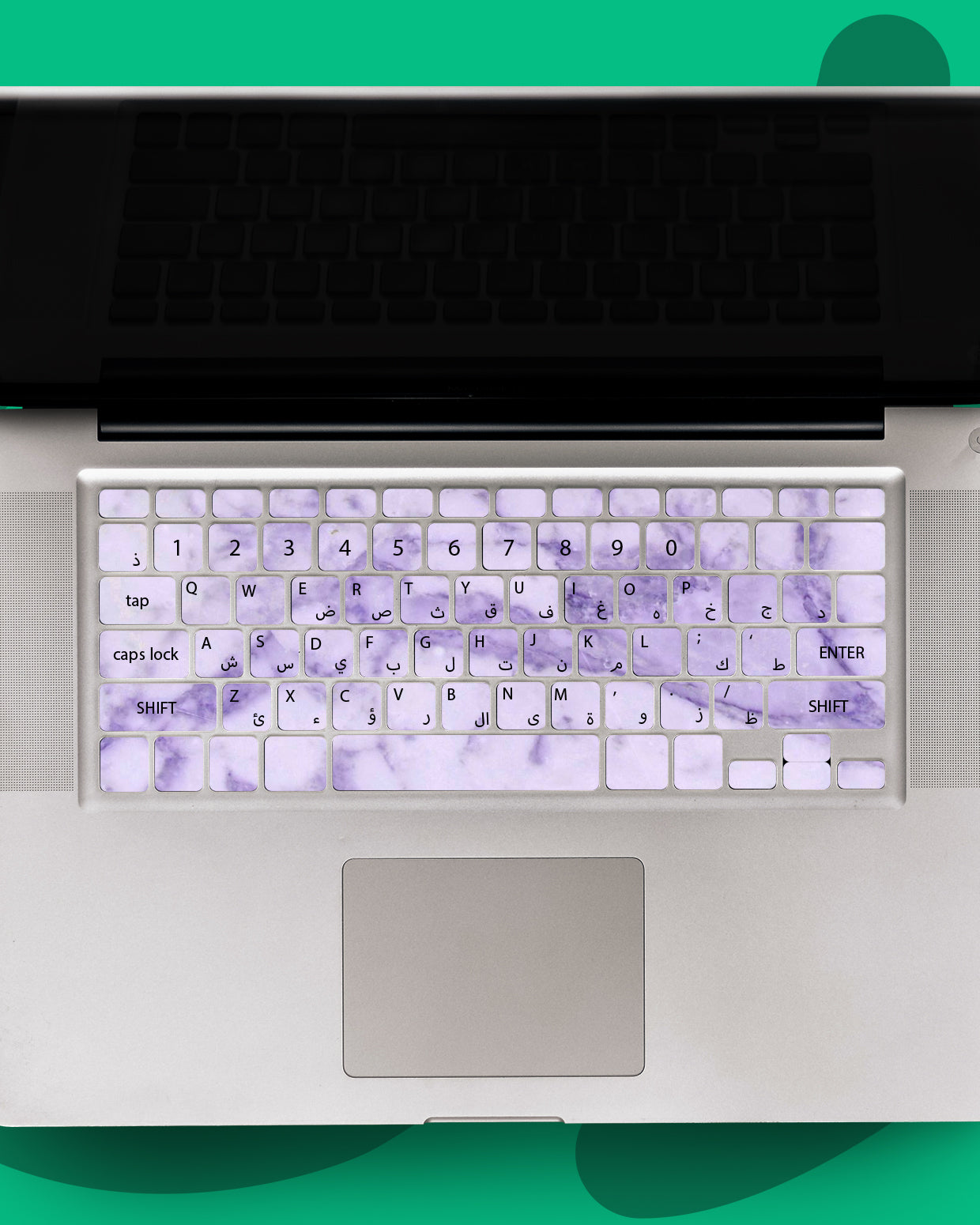 Ceremic purple Laptop Keyboard Sticker