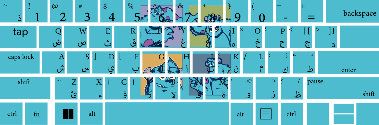 Shalby Laptop Keyboard Sticker