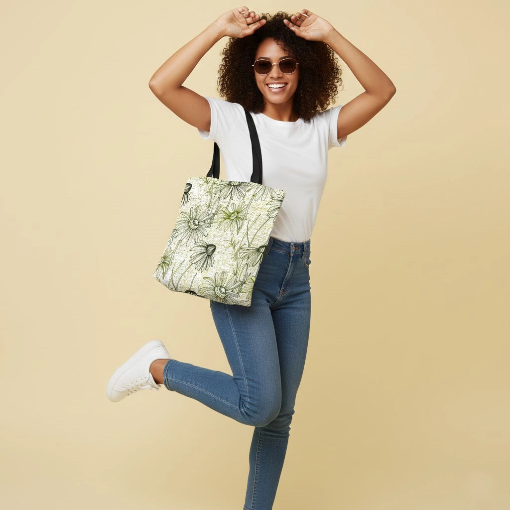 Flower tote bag all over print