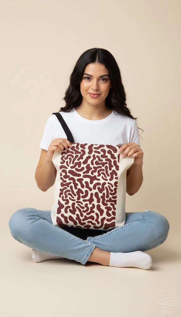 Pattern tote bag all over print