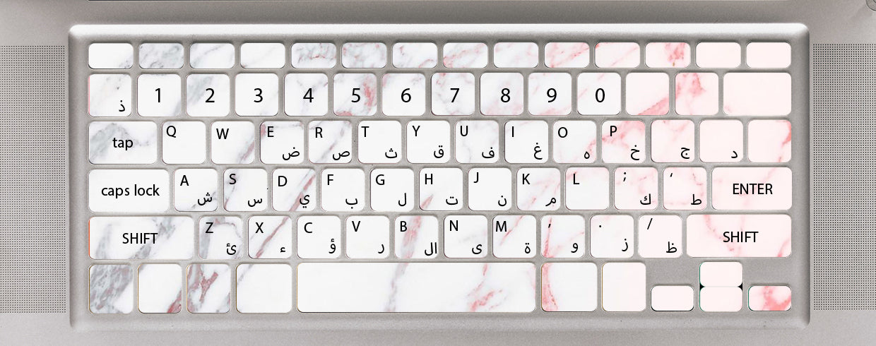 Ceremic White Grey Laptop Keyboard Sticker