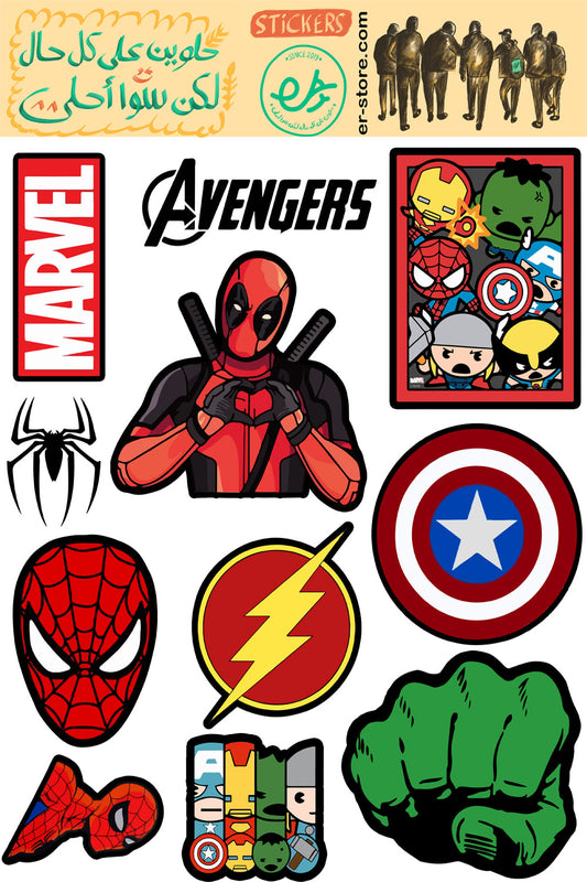 Avengers Sticker Cheet