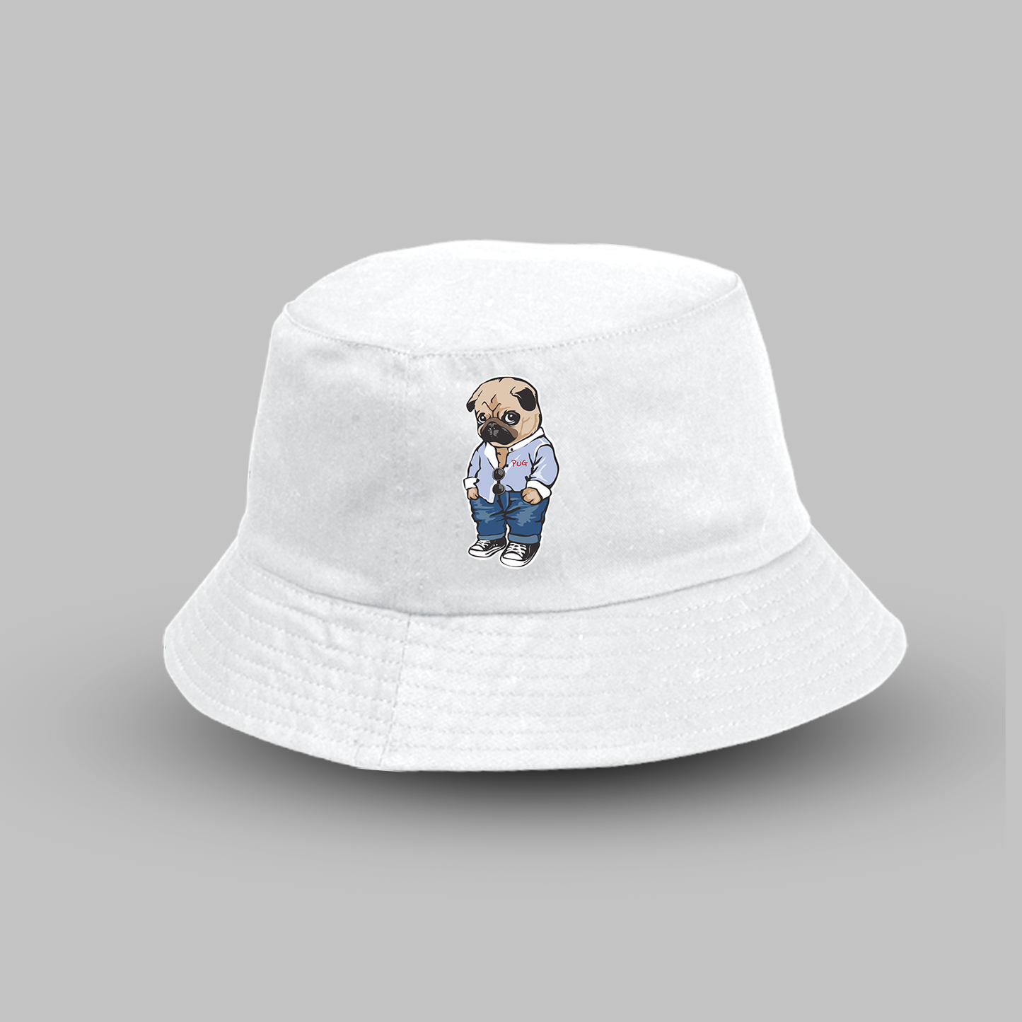 Dog Pug Bucket Hat