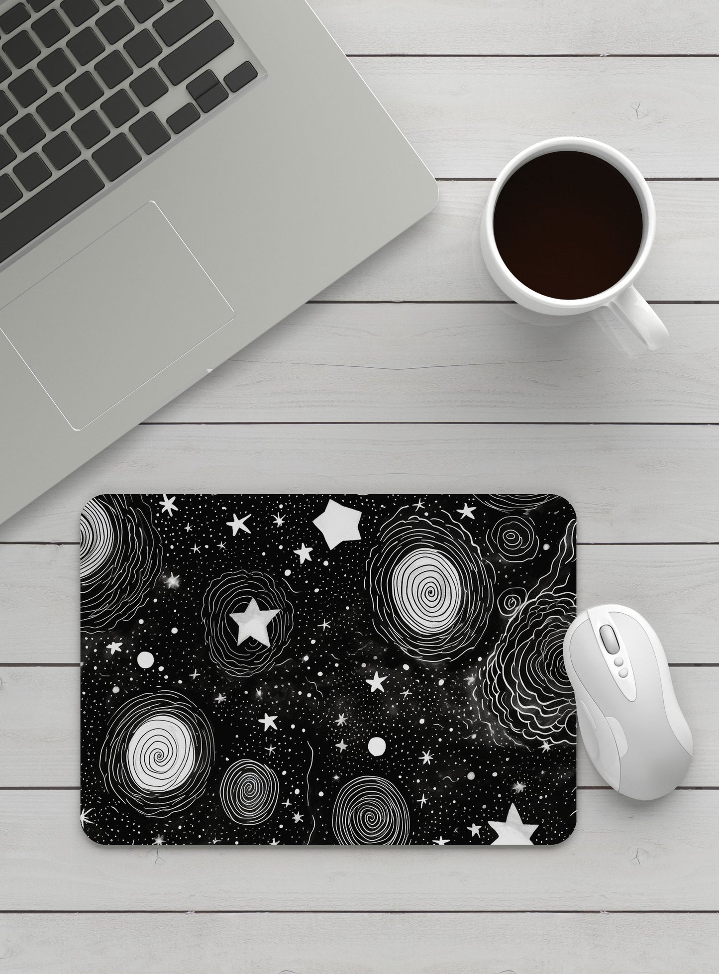 GALAXY Black Mouse Pad