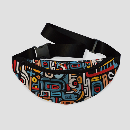 Lines blue Fanny Pack