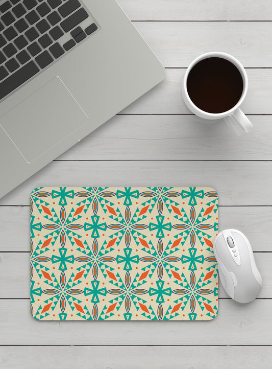 Pattern Bkue Mouse Pad