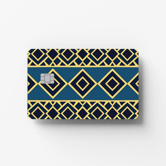 Pattern-Blue Credit Card Sticker