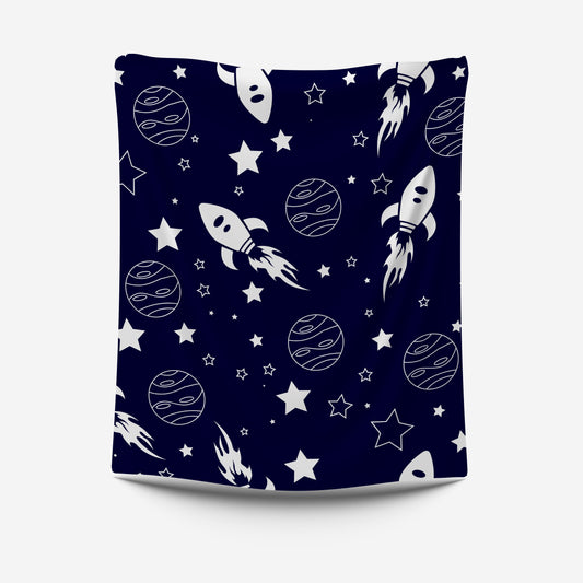 Space Blue Tapestry