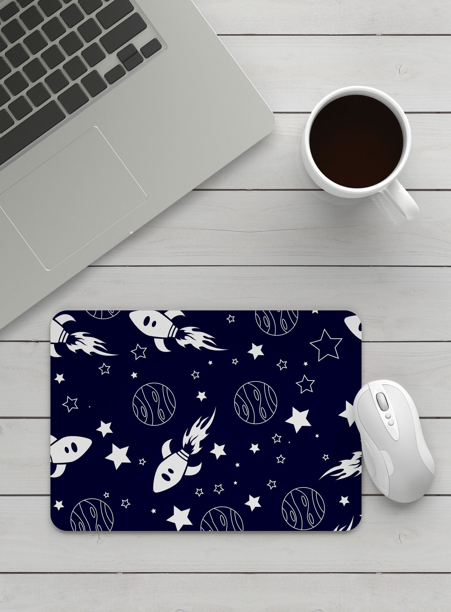 Space Blue Mouse Pad