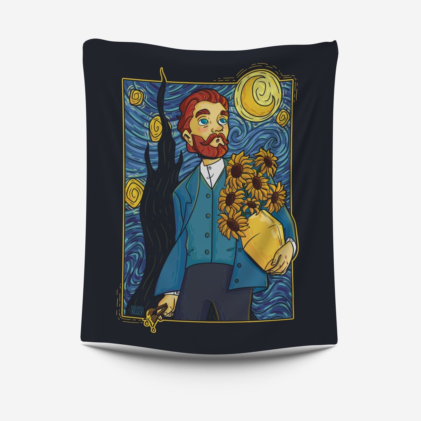 VanGoh Flower Tapestry