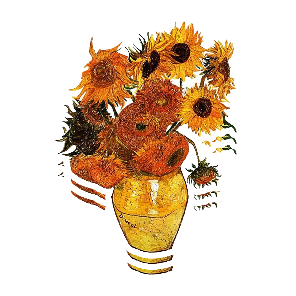 Van gogh vase Sticker