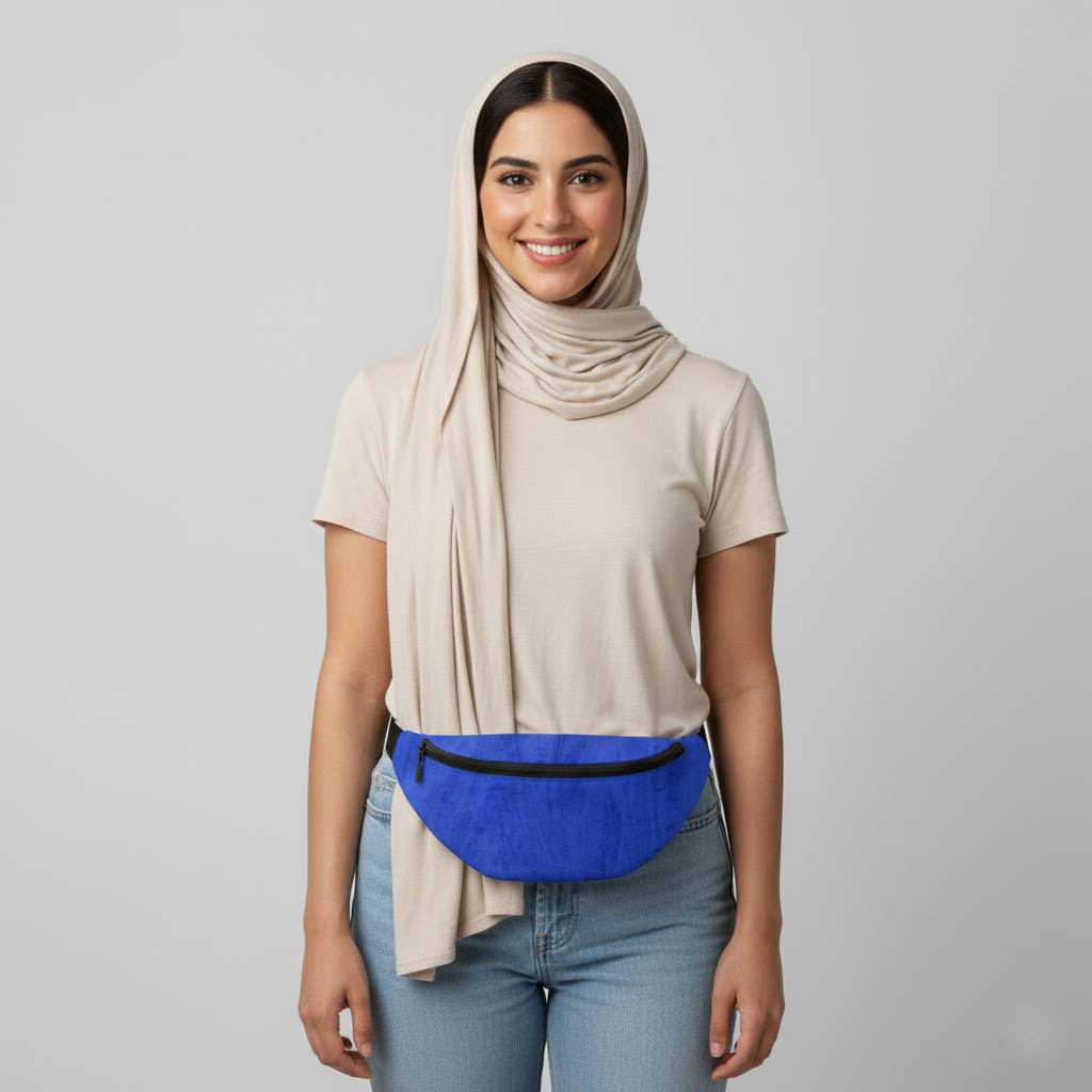 Pattern Blue Fanny Pack
