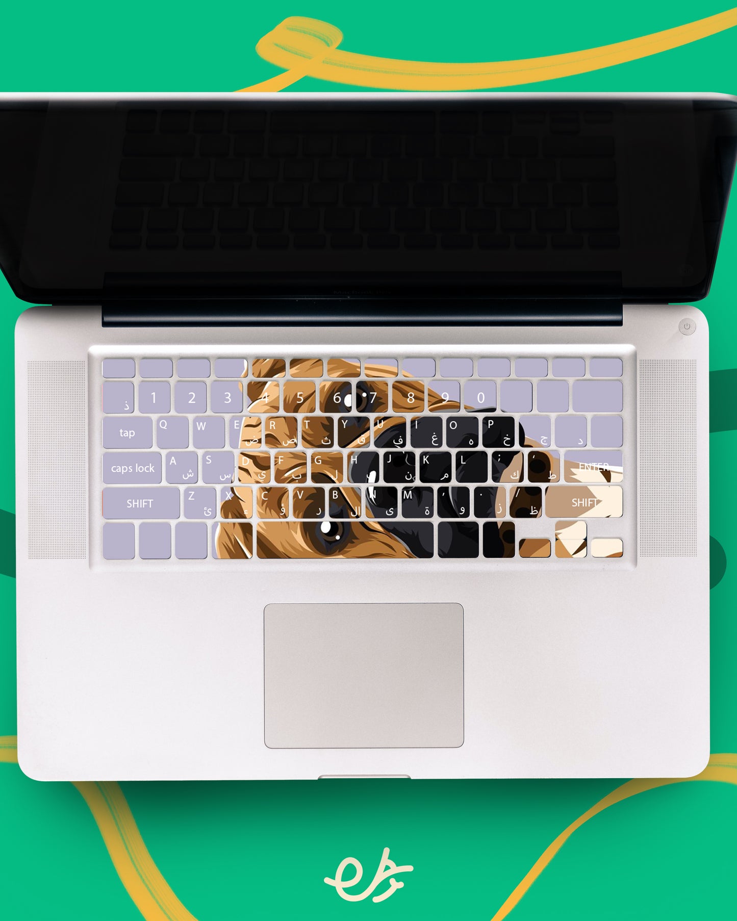Dog Laptop Keyboard Sticker