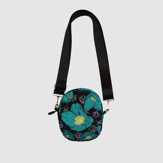Flower black Mini bag