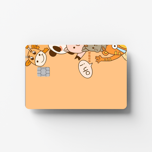 Oh-animals Credit Card Sticker