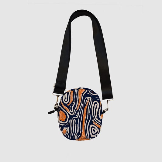 pattern orange blue Mini bag