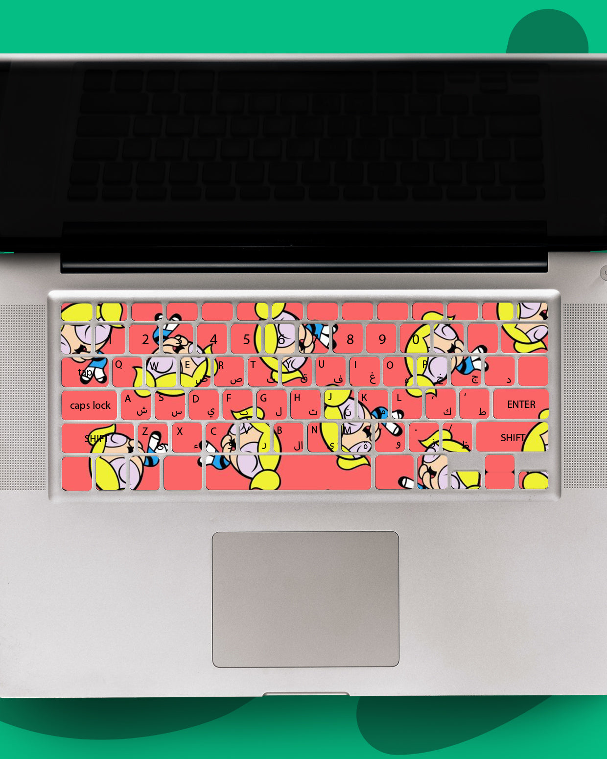 Power Girls Laptop Keyboard Sticker