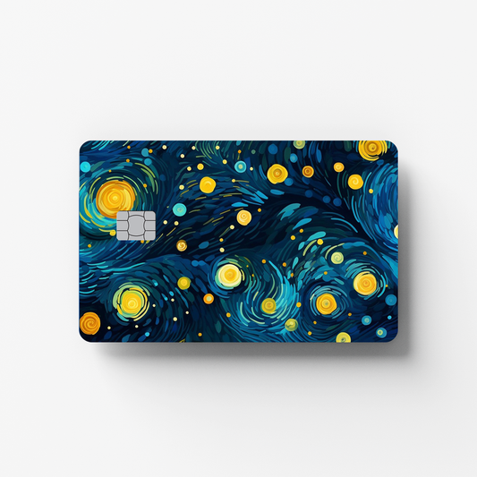 Sun-blue Credit Card Sticker