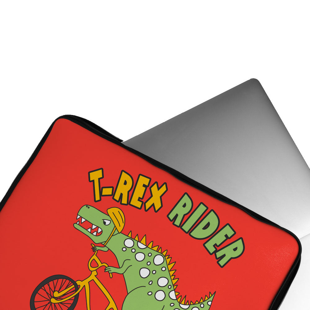 T-rex rider Laptop sleeve