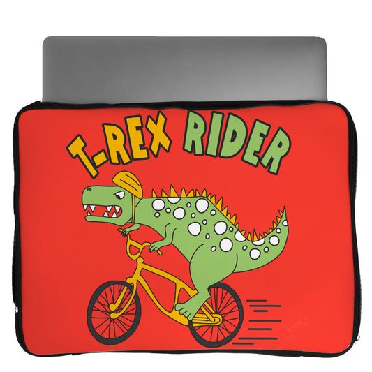 T-rex rider Laptop sleeve