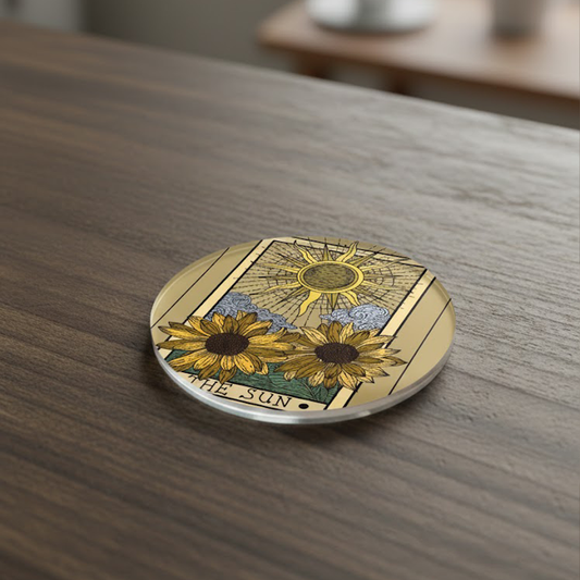 Art Flower Acrylic Coaster