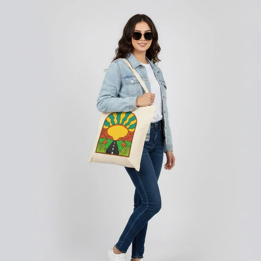 Road tote bag