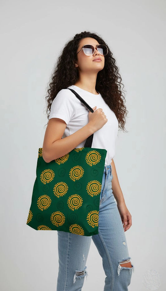 Sun tote bag all over print