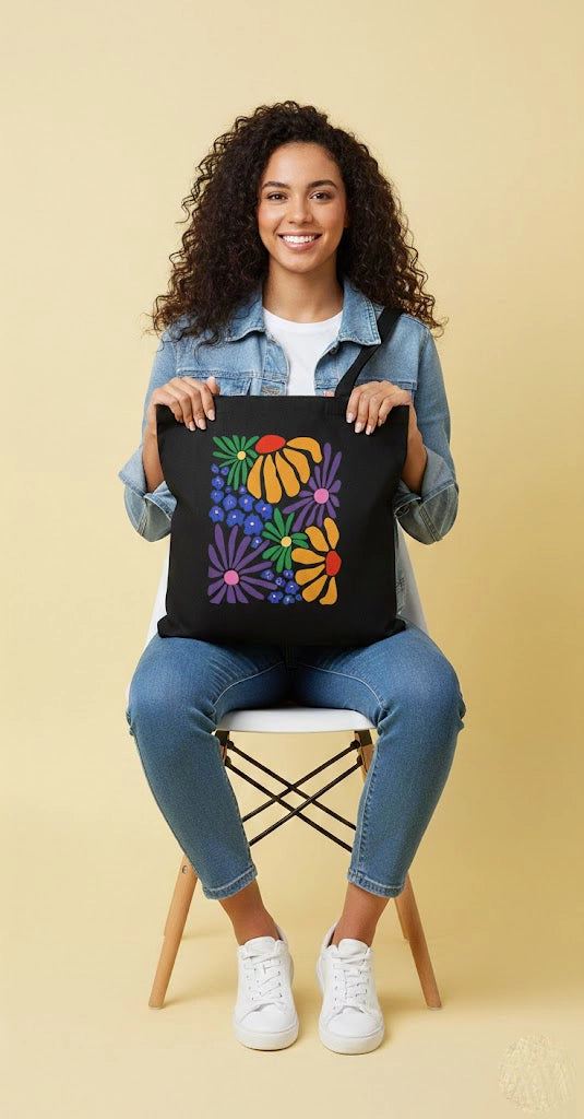 Flower tote bag