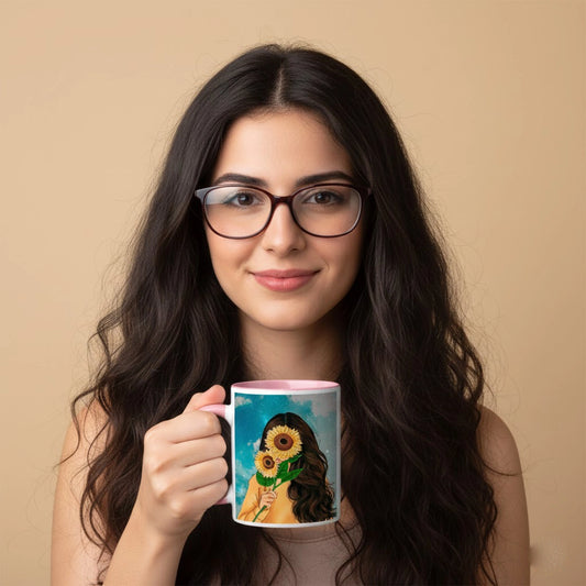 Girl Flower Mug