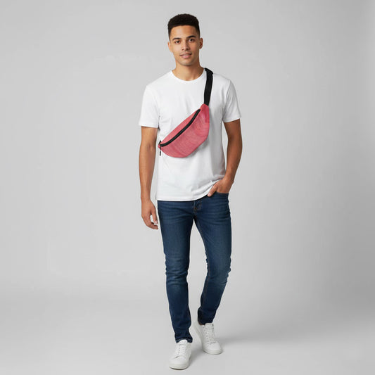 Pattern Pink Fanny Pack