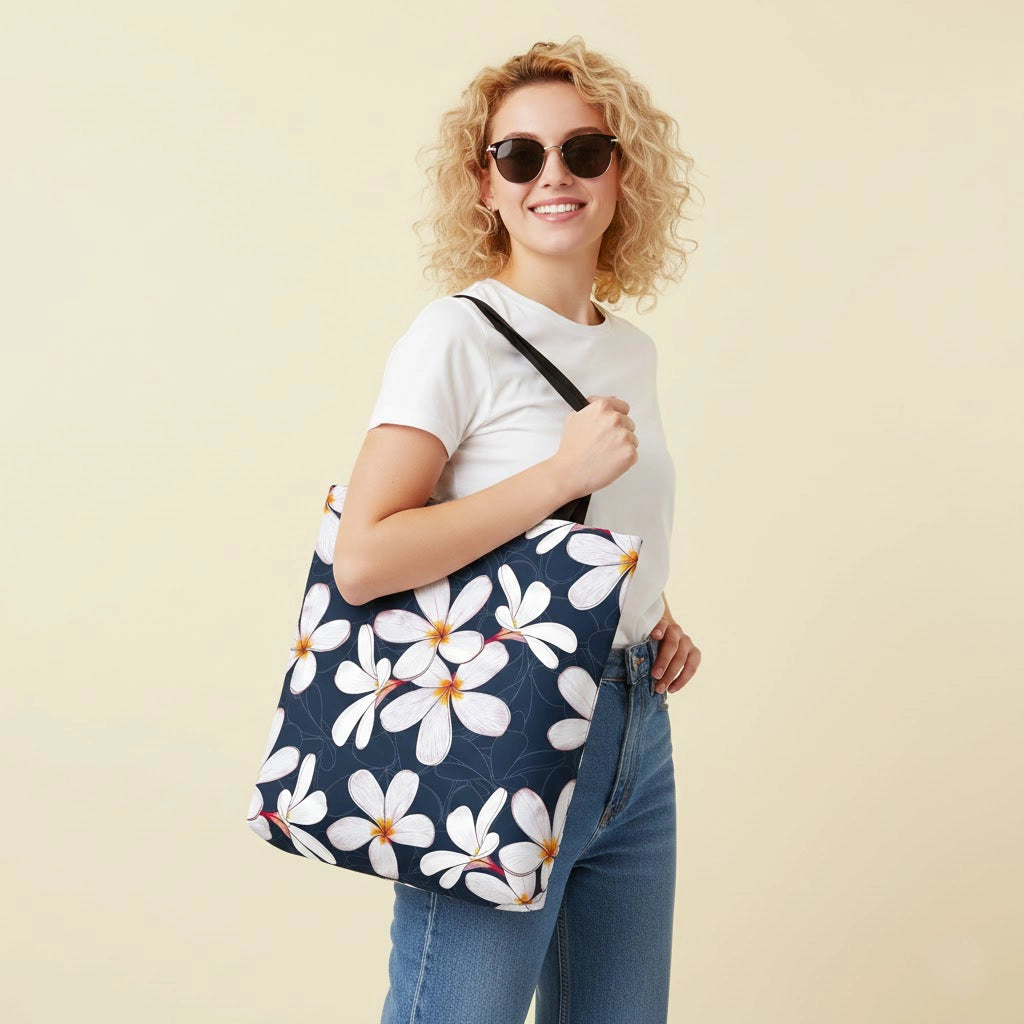 Flower tote bag all over print