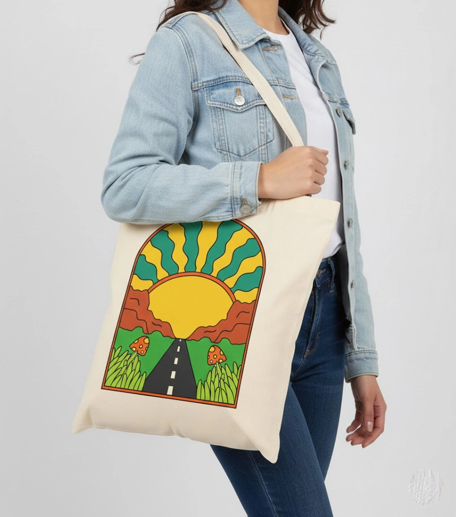 Road tote bag