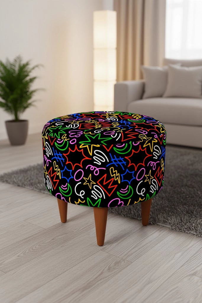 Pattern Pouf