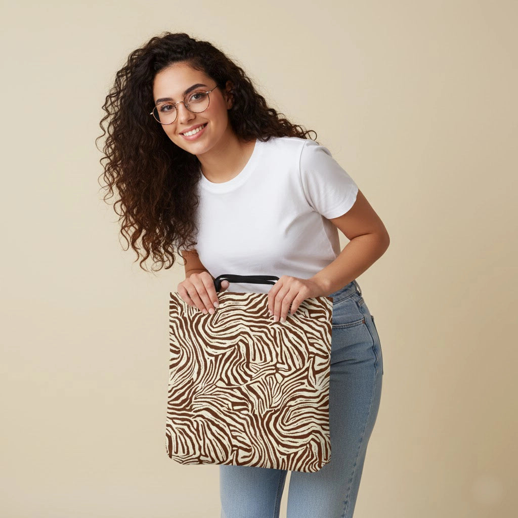 Pattern tote bag all over print