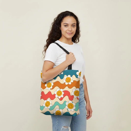Flower tote bag all over print