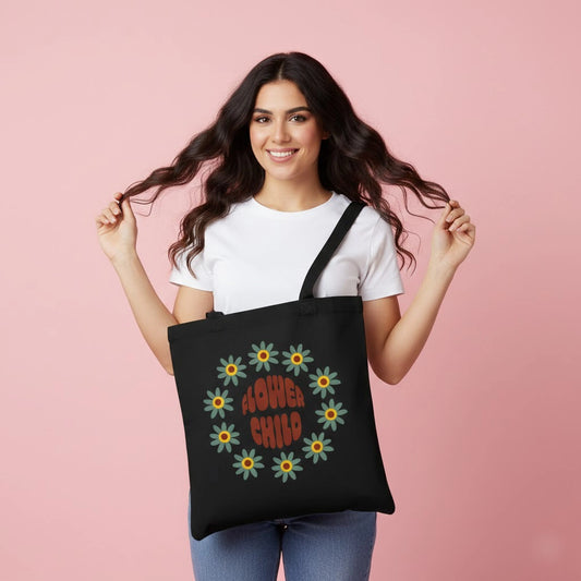 Flower tote bag