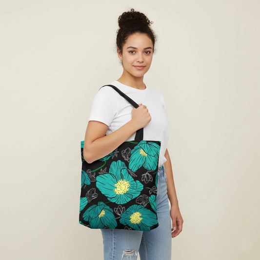 Flower tote bag all over print