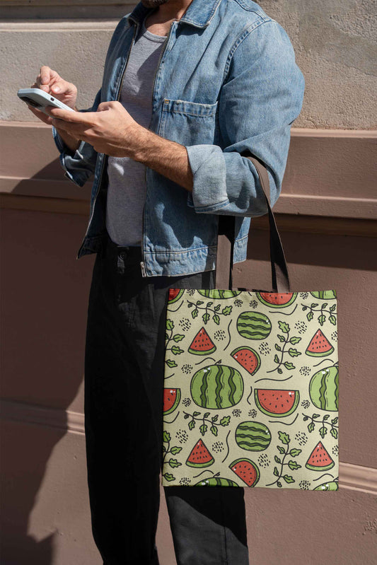 watermelon tote bag all over print
