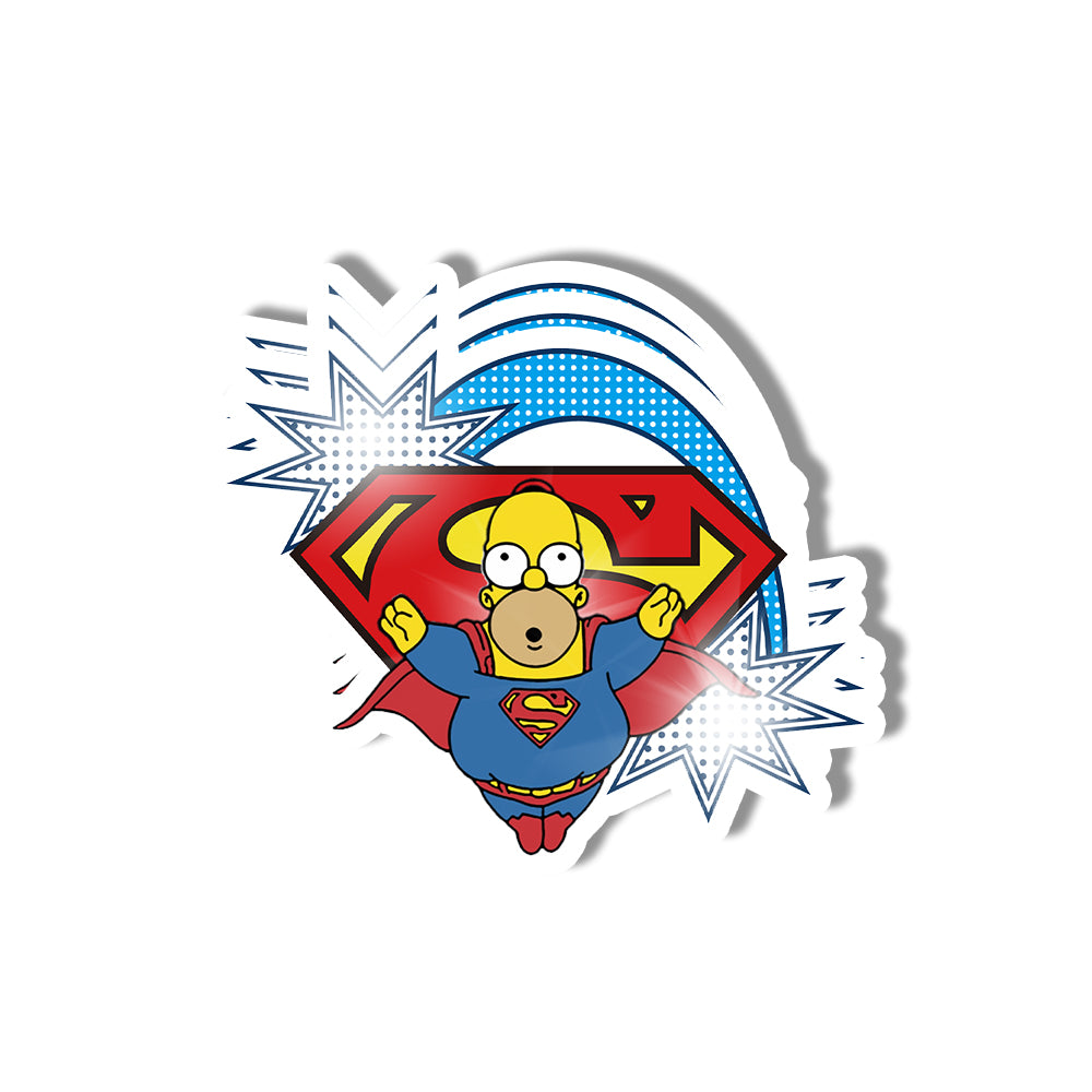 SupderMan Simposons Sticker