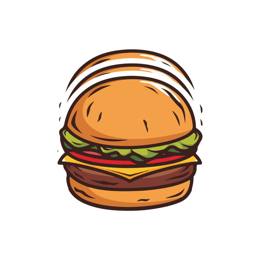 Burger Sticker